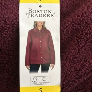 Boston traders jacket size small color red